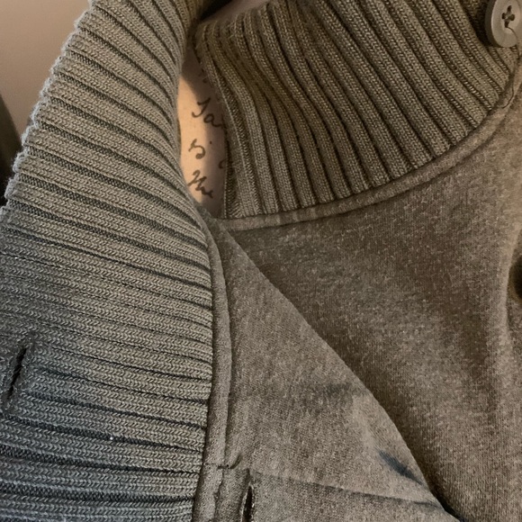 Green Merona Wrap Button Front Fleece Jacket - Picture 2 of 5